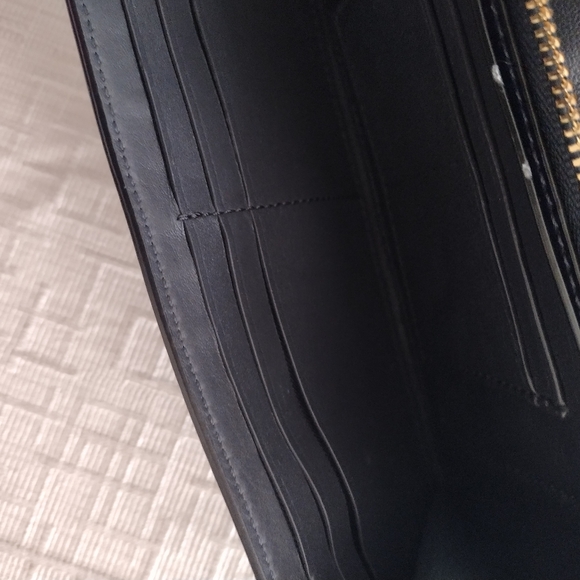 Vintage Coach Blue Legacy Leather Envelope  Wallet Scuffs & Scratches See Pics - Picture 4 of 9